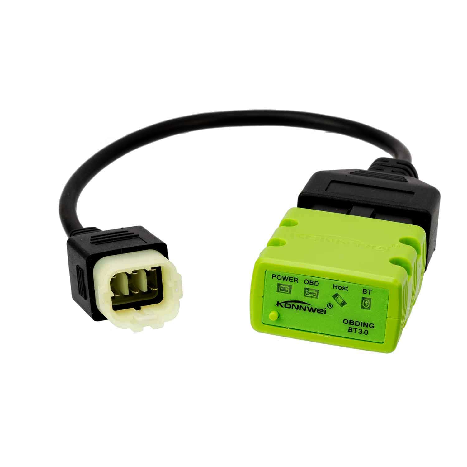 KABEL ADAPTER KAWASAKI 6-PIN do OBD-2 16-pin przejściówka np. ELM-327, Vgate iCar - motocykle Kawasaki - Łódź, Zbąszyńska 2