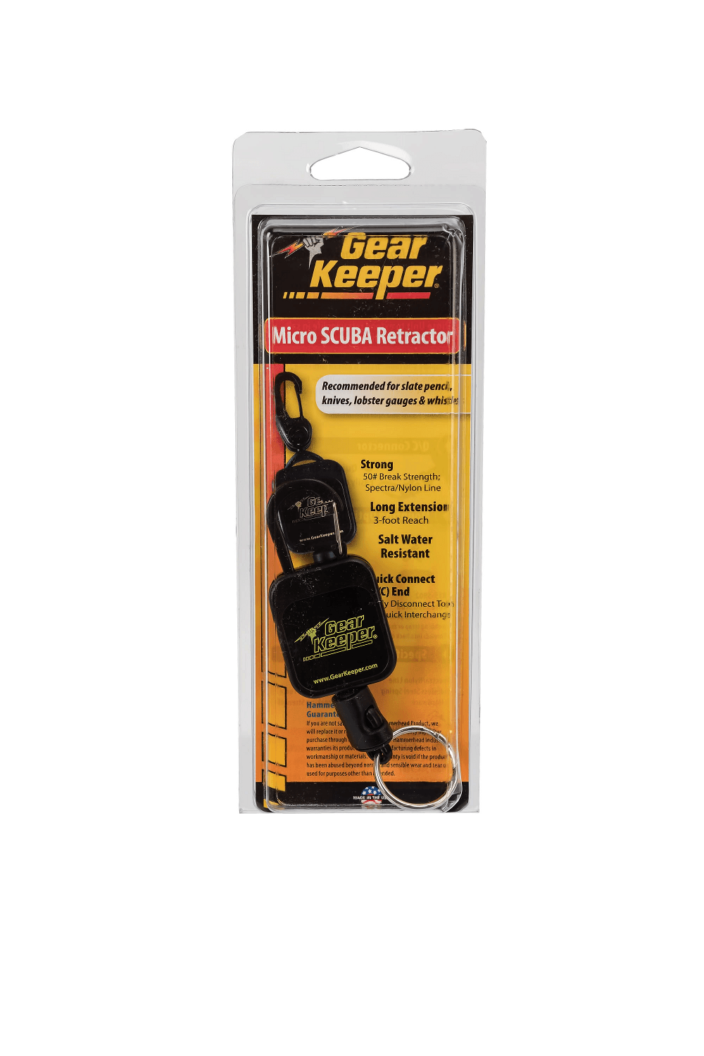 Ściągacz do noża, latarki, gwizdka, sprzętu podwodnego Gear Keeper RT5-5906 Micro Scuba Retractor (retraktor)
