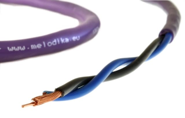 Kabel głośnikowy 2x 1,5mm2 Melodika Purple Rain MDC2150 OFC klasy 4N BASS CORE