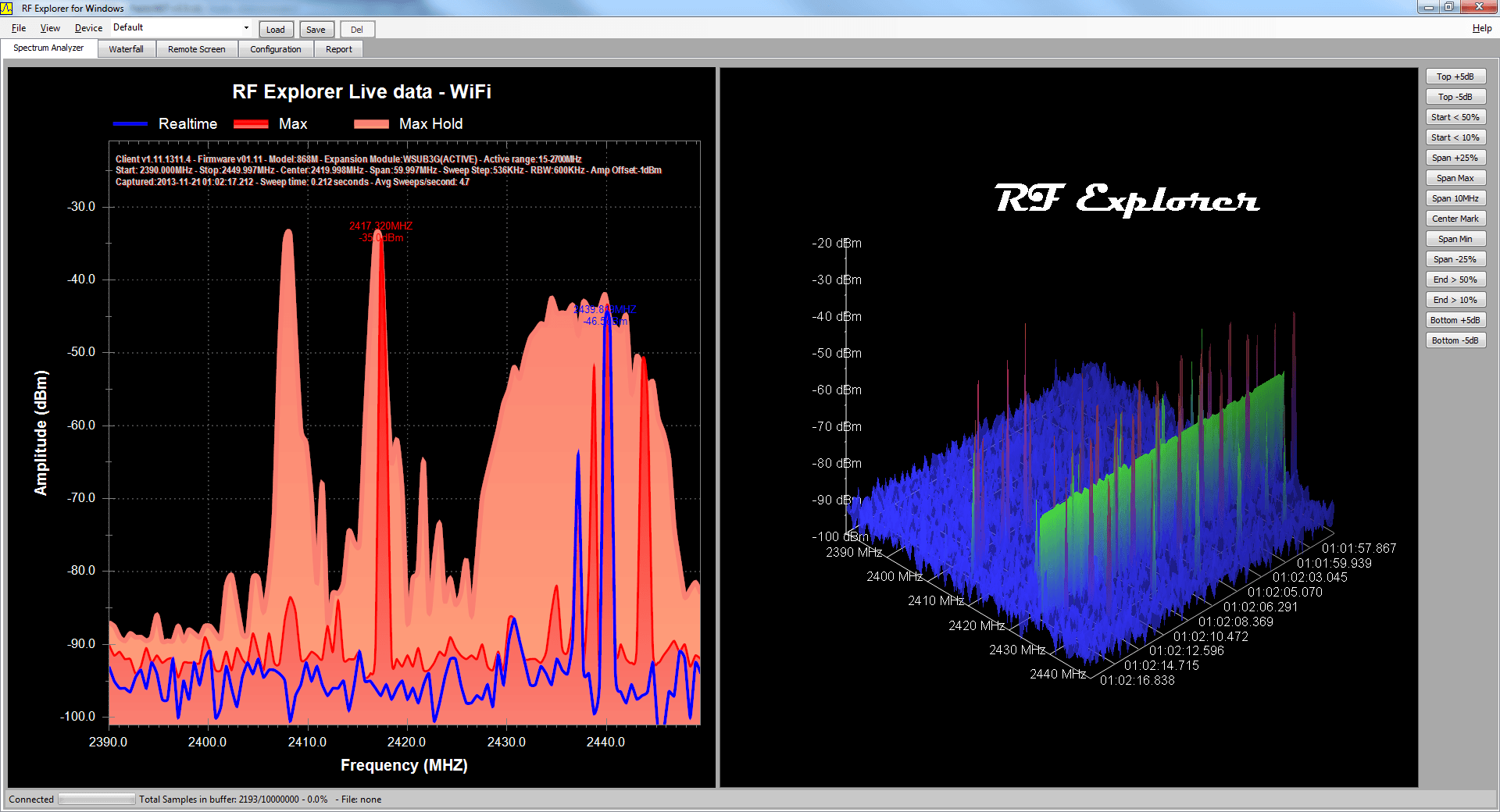 RF Explorer 3G Combo Spectrum Analyzer + ETUI - przenośny analizator widma 15-2700MHz