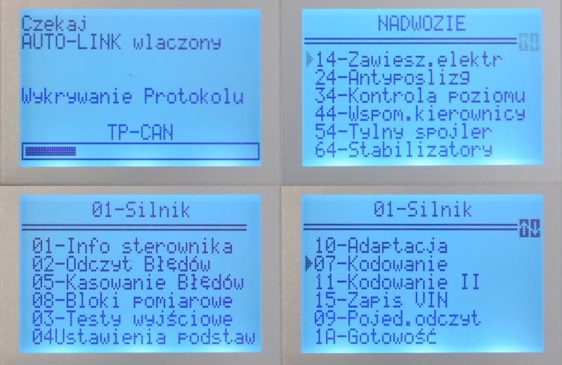 MINI VAG 505A POLSKIE MENU skaner diagnostyczny OBD-II do Volkswagen Audi Seat Skoda - odczyt/kasowanie błędów, zaciski hamulcowe, adaptacje - Łódź, Zbąszyńska 2