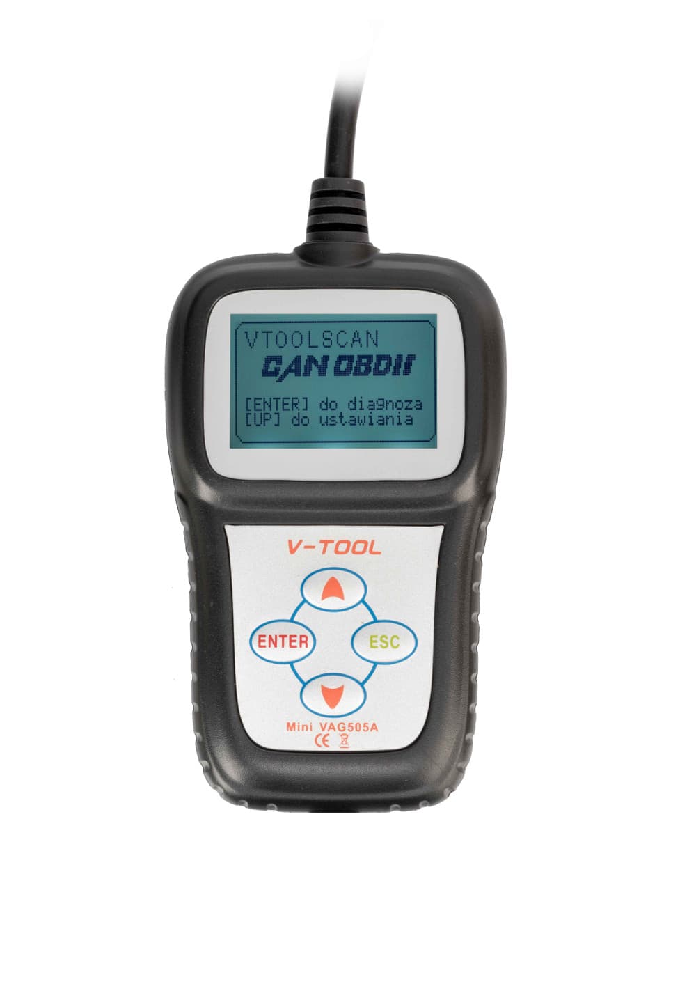 MINI VAG 505A POLSKIE MENU skaner diagnostyczny OBD-II do Volkswagen Audi Seat Skoda - odczyt/kasowanie błędów, zaciski hamulcowe, adaptacje - Łódź, Zbąszyńska 2