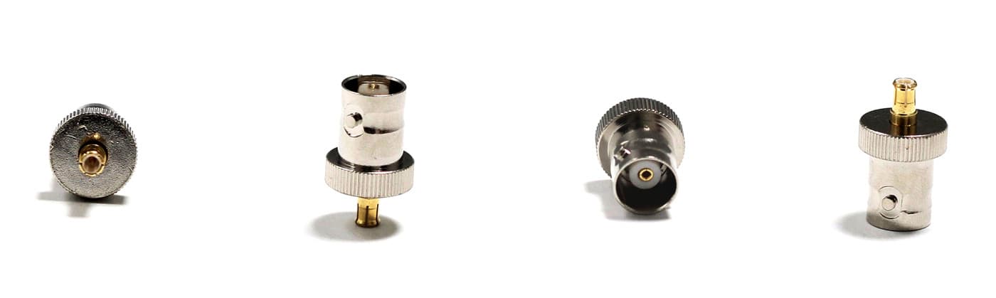 Adapter przejściówka BNC-F/MCX-M (gniazdo BNC - wtyk MCX) np. do tunerów RTL2832U DVBT
