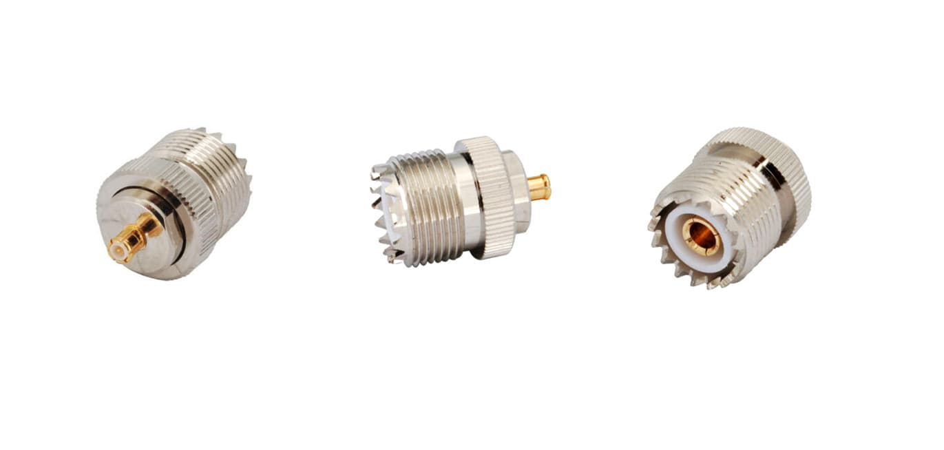 Adapter przejściówka UHF/MCX-M (gniazdo SO-239 - wtyk MCX) np. do tunerów RTL2832U DVBT i anten z wtykiem UC-1