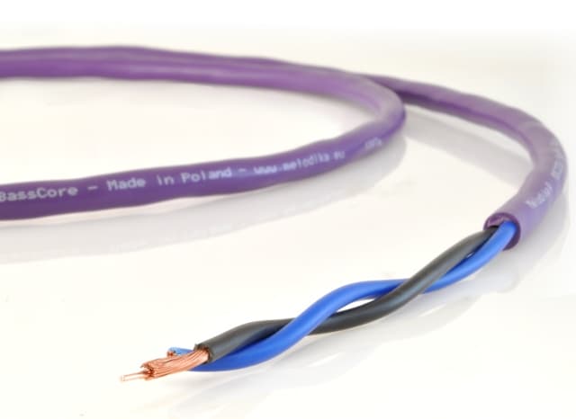 Kabel głośnikowy 2x 4mm2 Melodika Purple Rain MDC2400 OFC klasy 4N BASS CORE