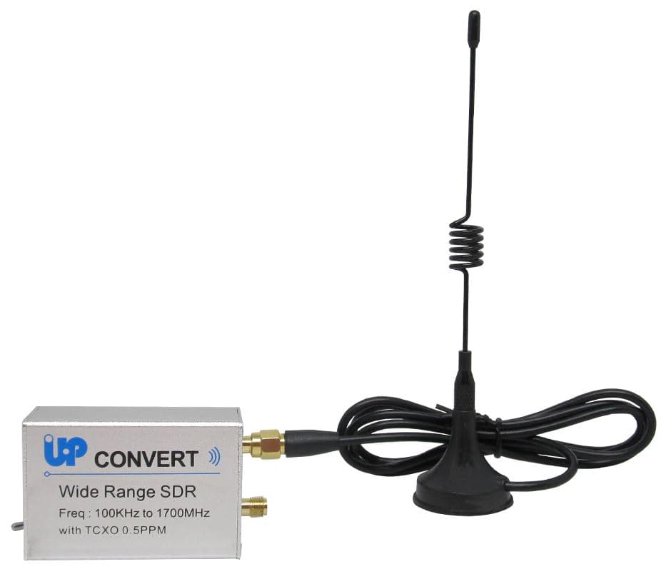 N300U V2 RTL-SDR RTL2832U odbiornik SDR szerokopasmowy z upconverterem 0.1-1700MHz + antena TV DVB-T i kabel USB 25cm