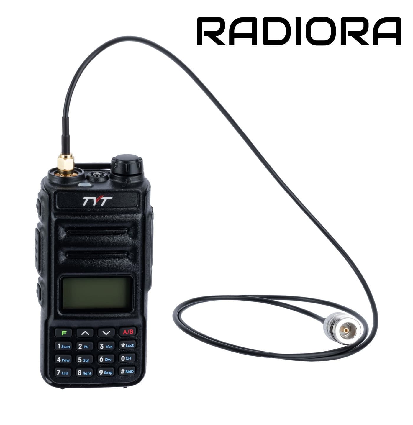 Adapter na kablu 50cm przejściówka SMA-M (męskie) / N (żeńskie) do wtyku N np. do TYT, WOUXUN, RTL-SDR, SDRPlay, SDR - RADIORA PTFE/Gold