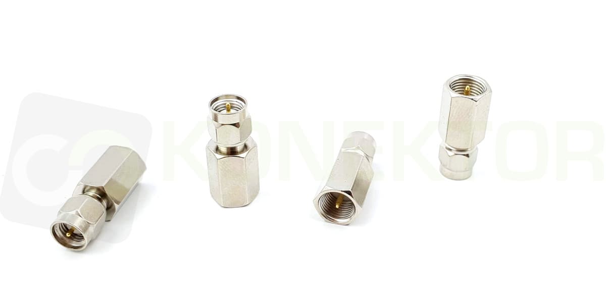 Adapter przejściówka SMA / FME (wtyk SMA męskie / wtyk FME)