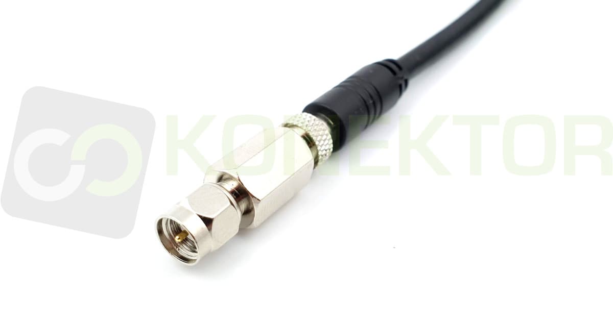 Adapter przejściówka SMA / FME (wtyk SMA męskie / wtyk FME)