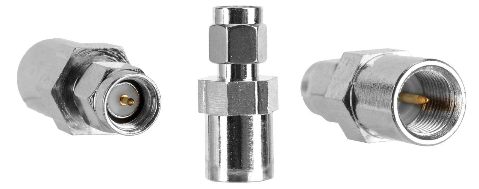 Adapter przejściówka SMA / FME (wtyk SMA męskie / wtyk FME)