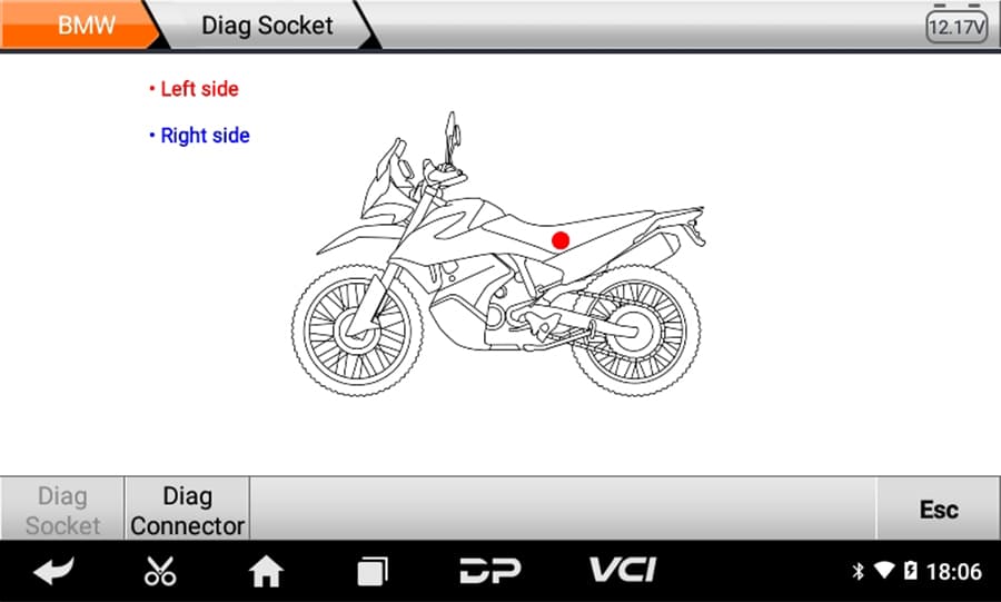 OBDSTAR iSCAN BMW warsztatowy interfejs diagnostyczny do motocykli BMW