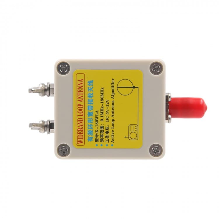 K-180WLA antena pętlowa aktywna KF/VHF odbiór 10kHz-180MHz - np. do SDR, RTL-SDR, odbiornik globalny, skaner odbiornik Uniden, AOR, Icom