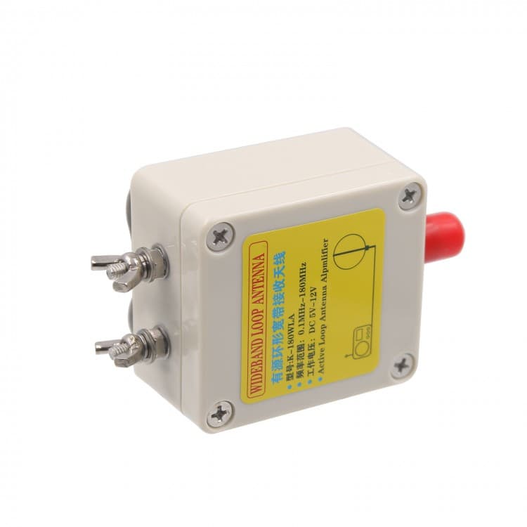 K-180WLA antena pętlowa aktywna KF/VHF odbiór 10kHz-180MHz - np. do SDR, RTL-SDR, odbiornik globalny, skaner odbiornik Uniden, AOR, Icom