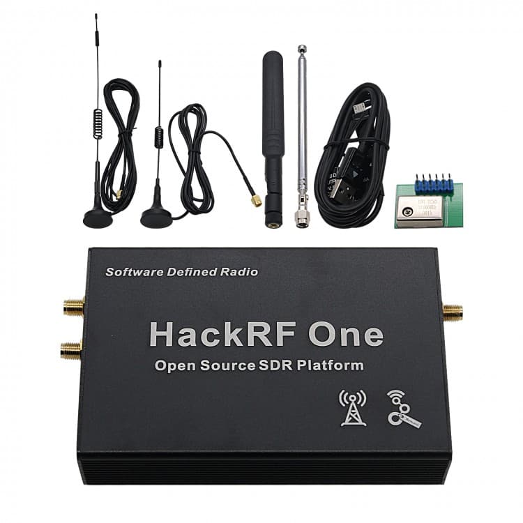 HackRF One + aluminiowa obudowa + 4 anteny - odbiornik nadajnik SDR RX/TX od 1 MHz do 6 GHz