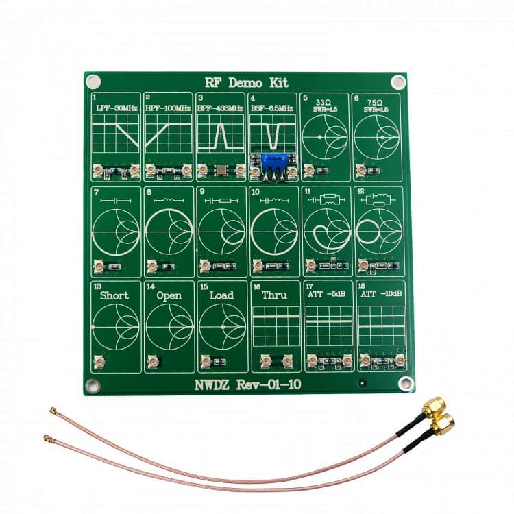 RF DEMO KIT - płytka kalibracyjna np. do analizatorów antenowych (VNA), NanoVNA