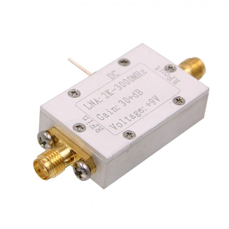 RF Low Noise Amplifier LNA wzmacniacz odbioru do odbiornika SDR / skanera 2kHz-3000MHz