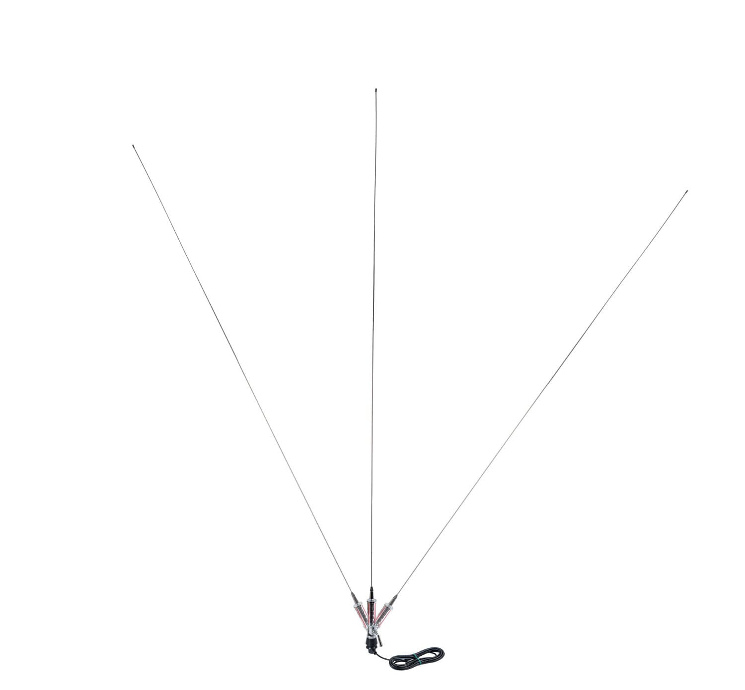 LEMM AT-2001 TURBO SILVER Antena CB montażowa 200 cm kabel 4m (Lemm AT2001 Turbo)