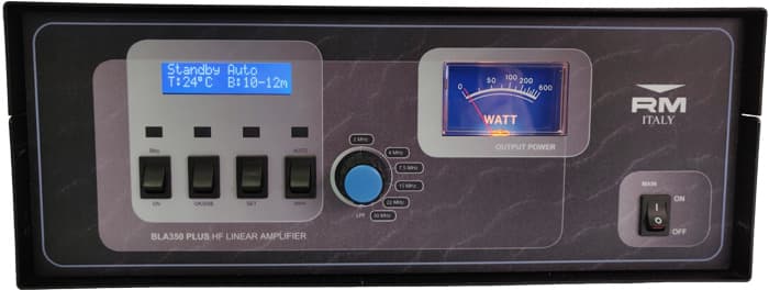 RM BLA 350 PLUS wzmacniacz mocy HF 300W, wbudowany zasilacz, chłodzenie, 6 filtrów dolnoprzepustowych, wyświetlacz LCD