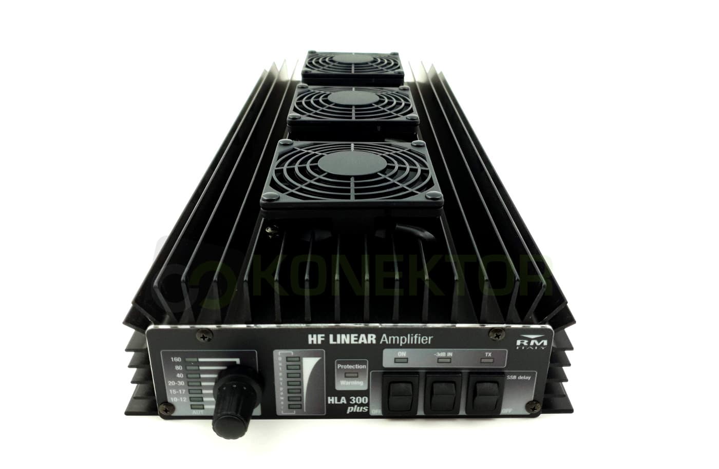 RM HLA 300V BLACK wzmacniacz mocy HF 300W/550W, 6 filtrów dolnoprzepustowych, aktywne chłodzenie