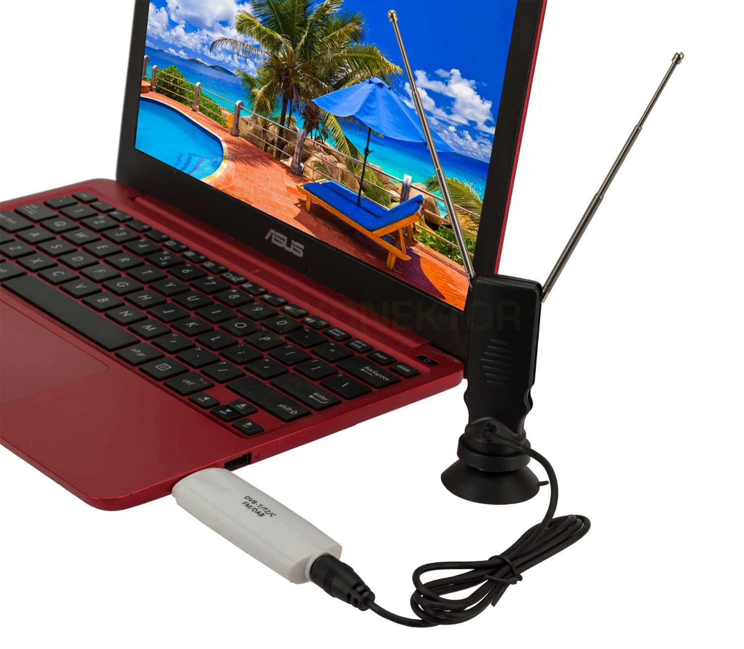 Odbiornik telewizji naziemnej DVB-T DVB-T2 + radio cyfrowe DAB + analogowe FM + ANTENA itp. TVR901 - zestaw do komputera (TV dongle SDR tuner)