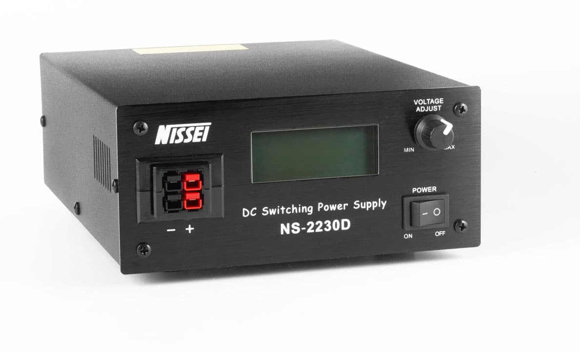 Nissei NS-2230-D kompaktowy zasilacz impulsowy 30A cyfrowy wskaźnik V/A, regulacja napięcia 9-15V, solidna obudowa