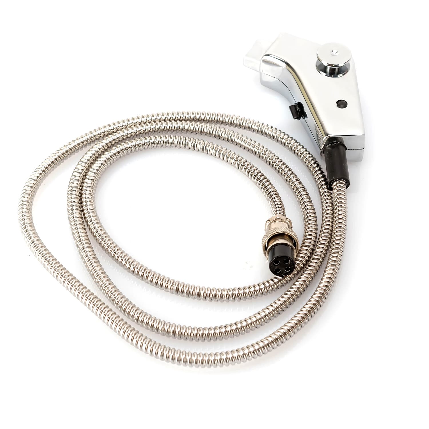 SUPER STAR SHOOTER SILVER ciężki mikrofon CB radio PISTOLET wzmocnienie nadawania, metalowa obudowa, pancerny kabel