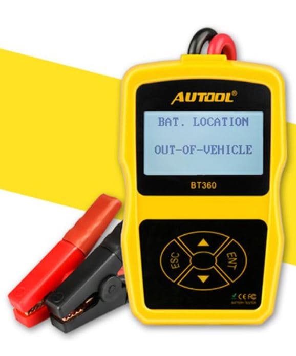Tester akumulatora / baterii 12V AUTOOL BT-360 - test ładowania, pod obciążeniem, żywotności itd. POLSKIE MENU