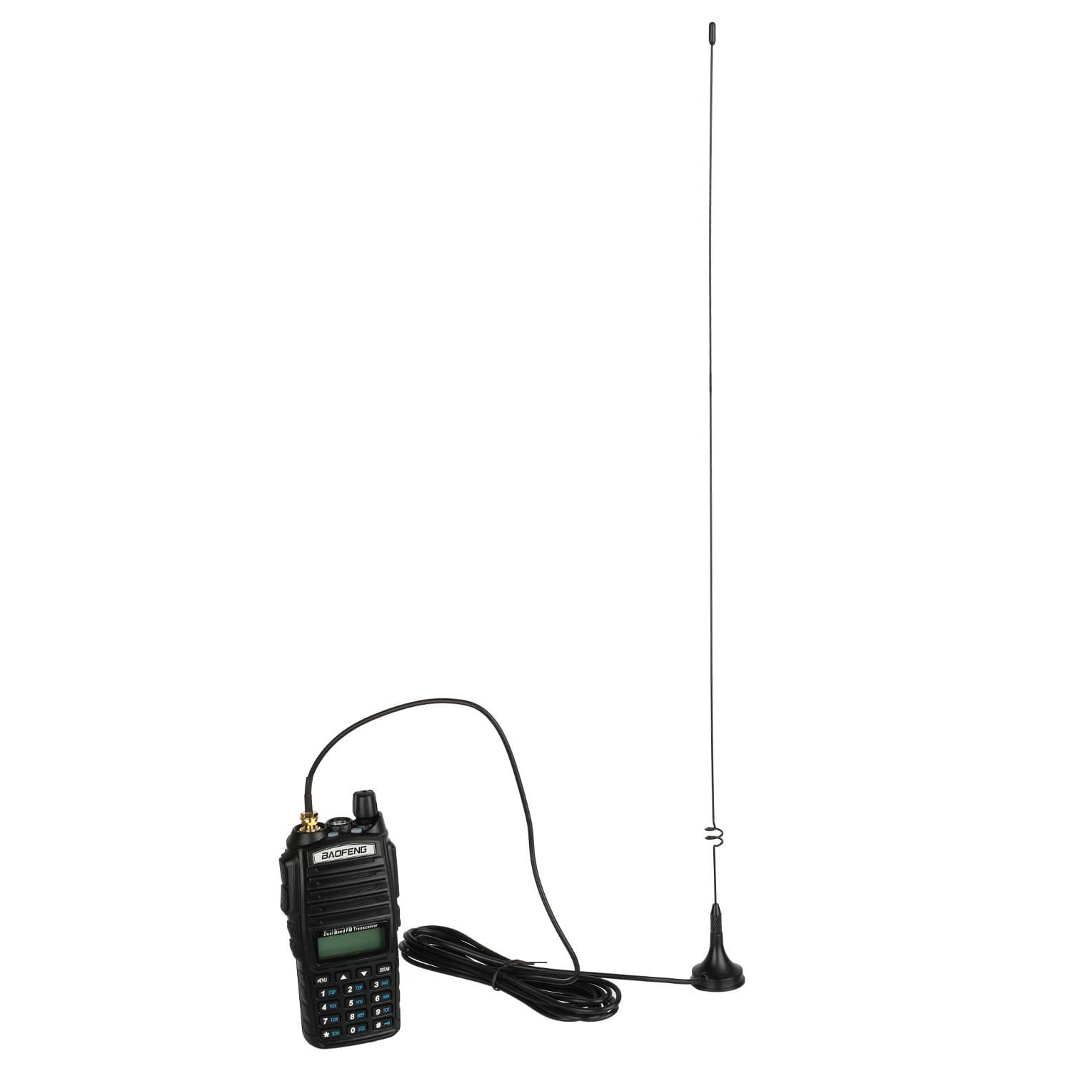 RADIORA UT-108 SMA-F 50cm dyskretna antena samochodowa do krótkofalówek VHF/UHF, skanerów, SDR np. Baofeng UV-5R, UV-82, Yaesu FT-4XE