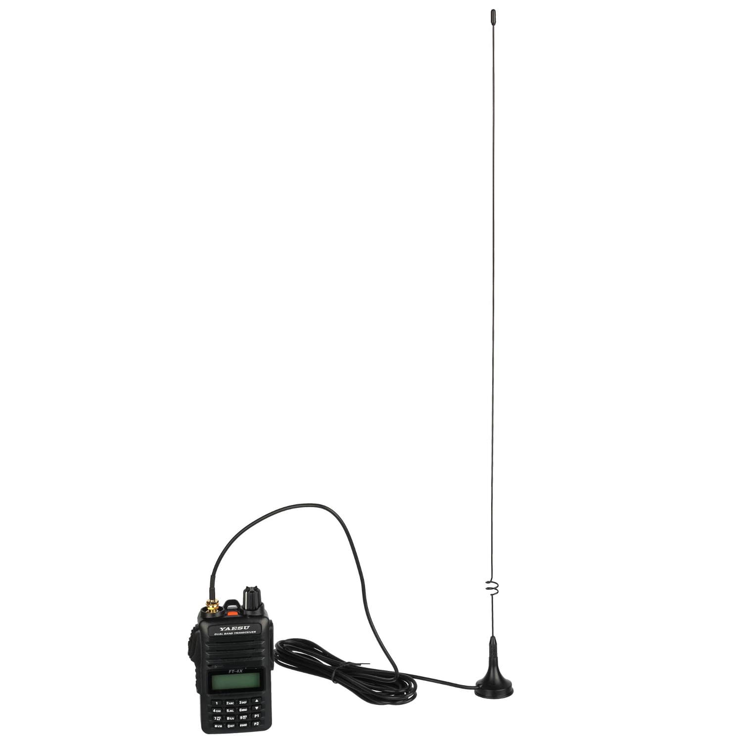 RADIORA UT-108 SMA-F 50cm dyskretna antena samochodowa do krótkofalówek VHF/UHF, skanerów, SDR np. Baofeng UV-5R, UV-82, Yaesu FT-4XE