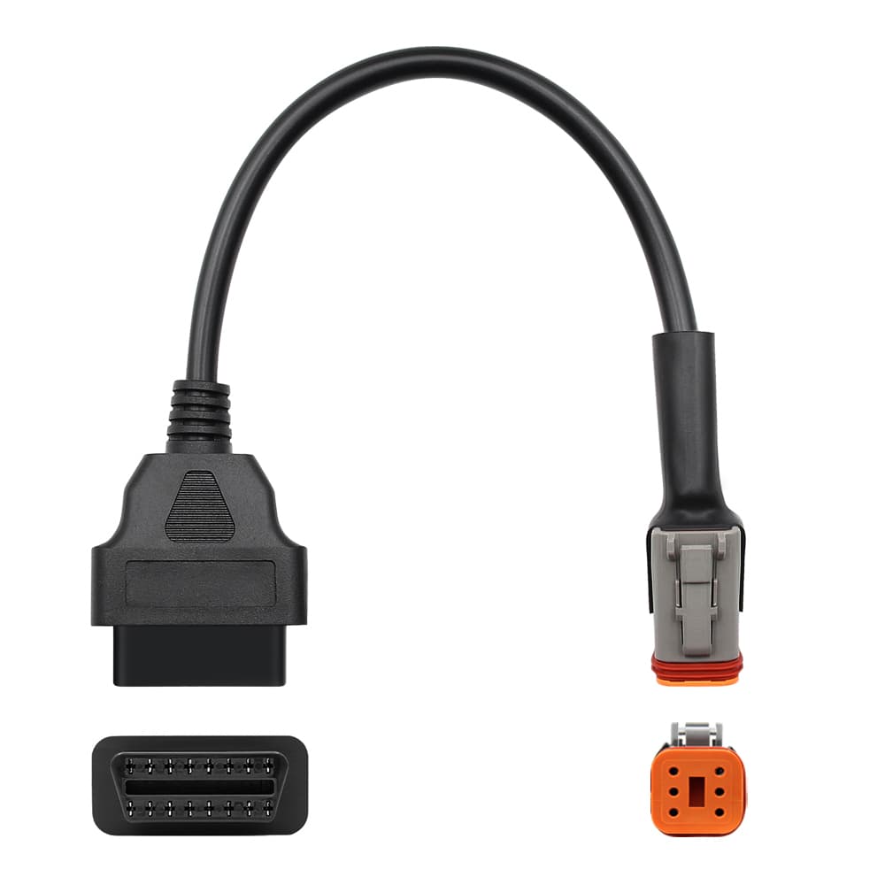 Adapter Harley Davidson 6-pin - przejściówka do skanera interfejsu OBD-2 16-pin