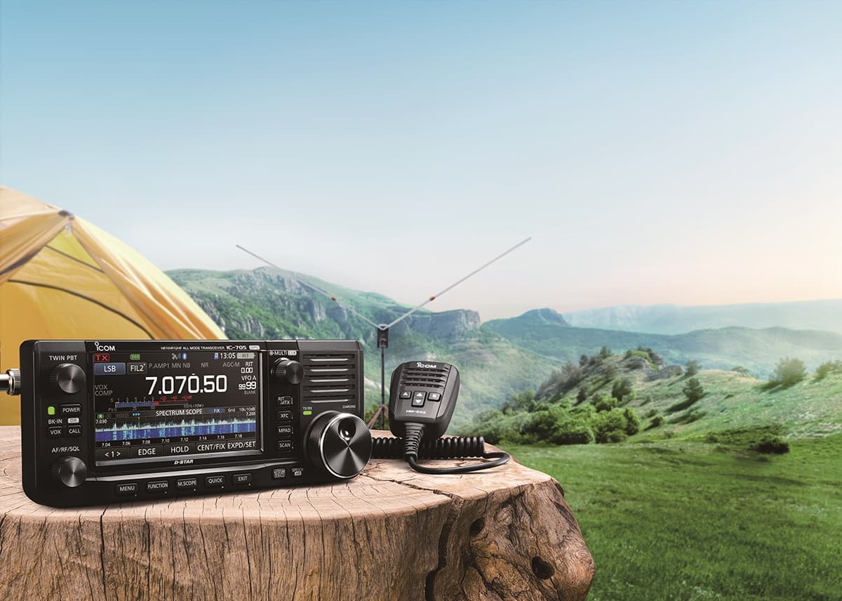 Icom IC-705 radiotelefon HF/VHF/UHF SDR - AM/FM/SSB D-STAR, AIRBand, GPS, Bluetooth, duży akumulator 3150mAh, MADE IN JAPAN