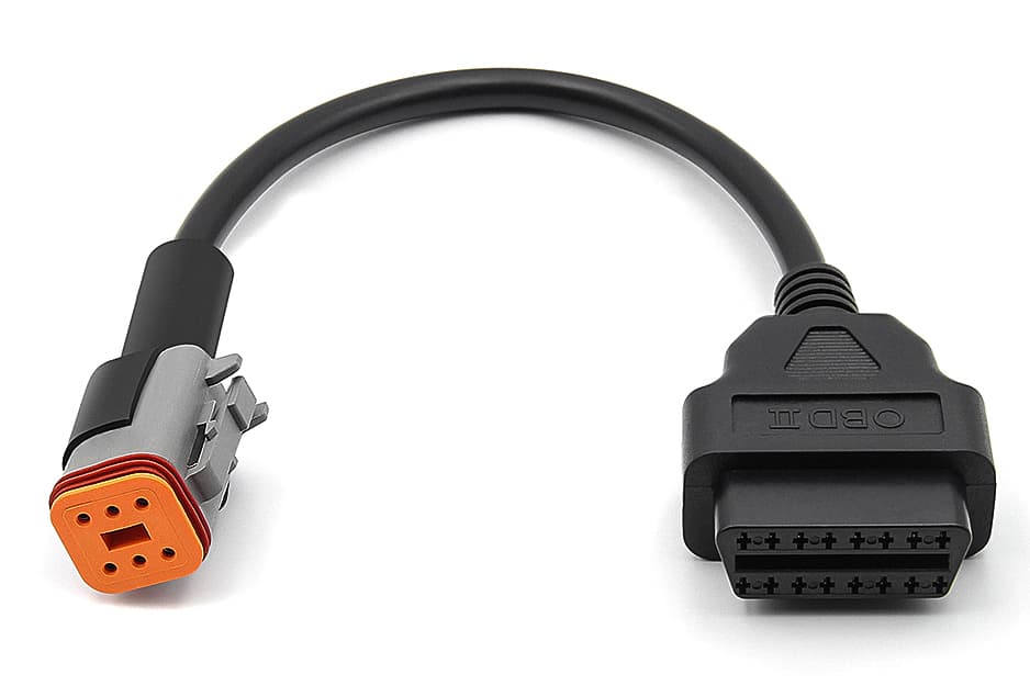 Adapter Harley Davidson 6-pin - przejściówka do skanera interfejsu OBD-2 16-pin