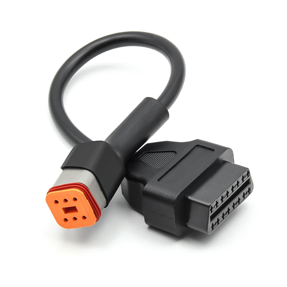 Adapter Harley Davidson 6-pin - przejściówka do skanera interfejsu OBD-2 16-pin