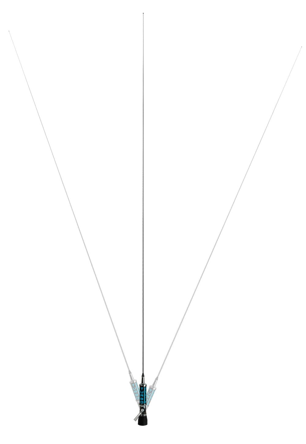 LEMM AT-2001 PL TURBO Antena CB montażowa 200 cm CZARNA/NIEBIESKA (do gotowego montażu / magnesu PL)