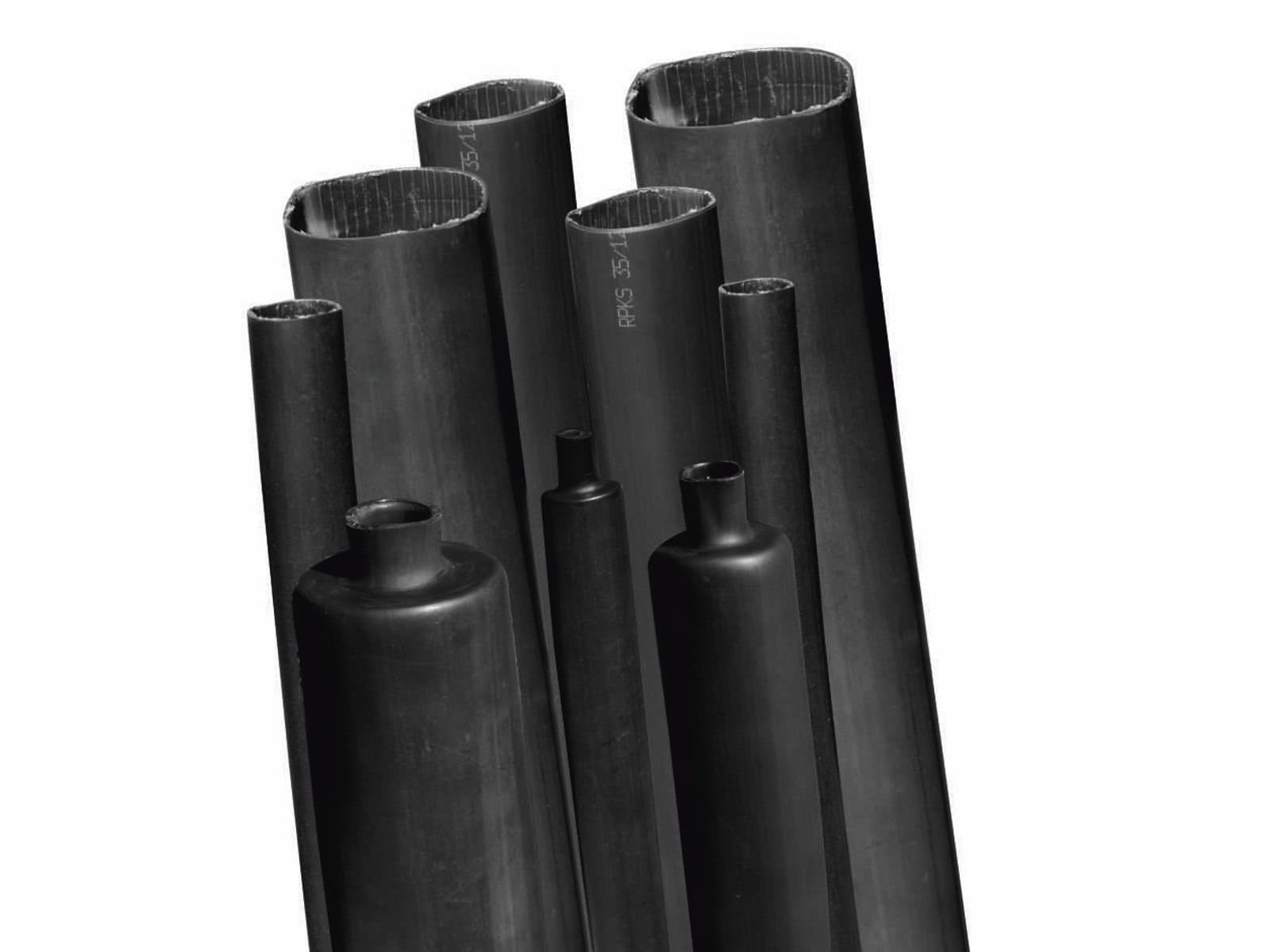 Rura termokurczliwa pogrubiona bezhalogenowa 18/6 RPKH1 - długość 100cm - np. do odtworzenia izolacji oraz zewnętrznej powłoki kabli - produkcja polska