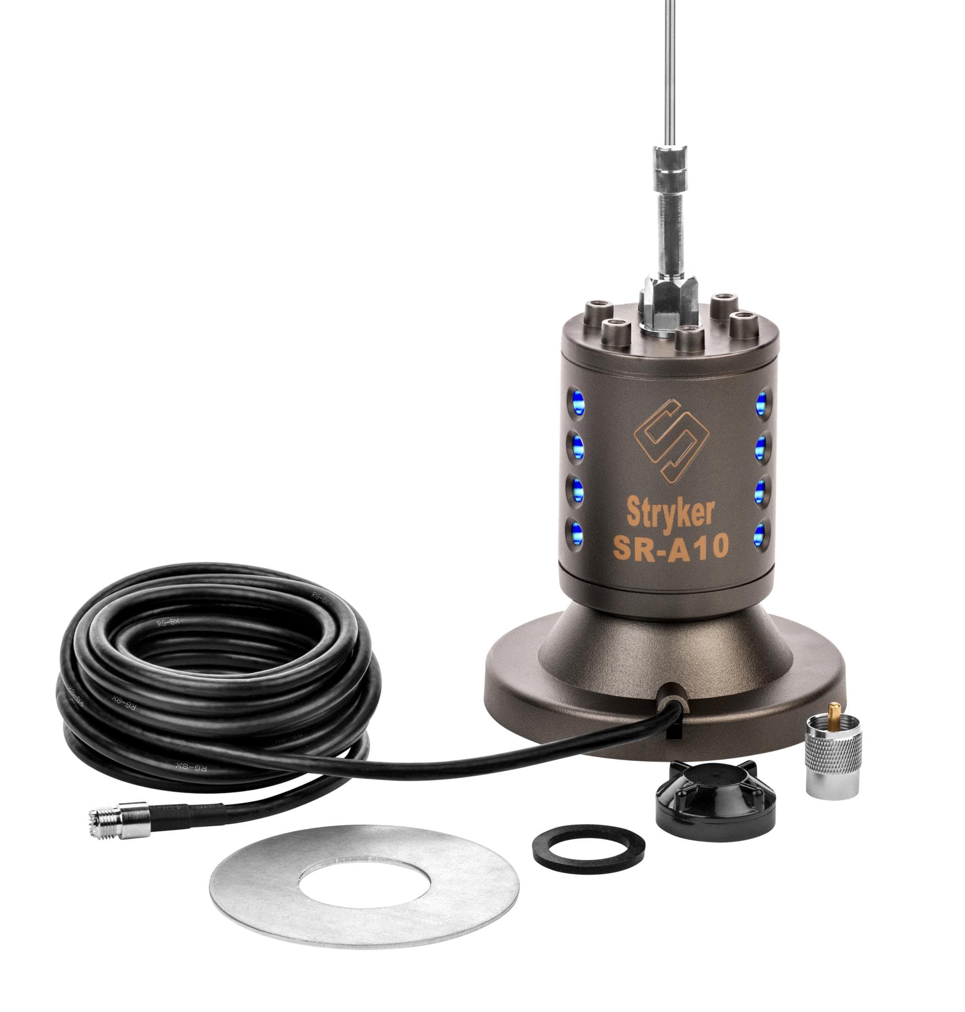 Stryker SR-A10 MM wyczynowa antena CB/10m z podstawą magnetyczną - długość 180cm