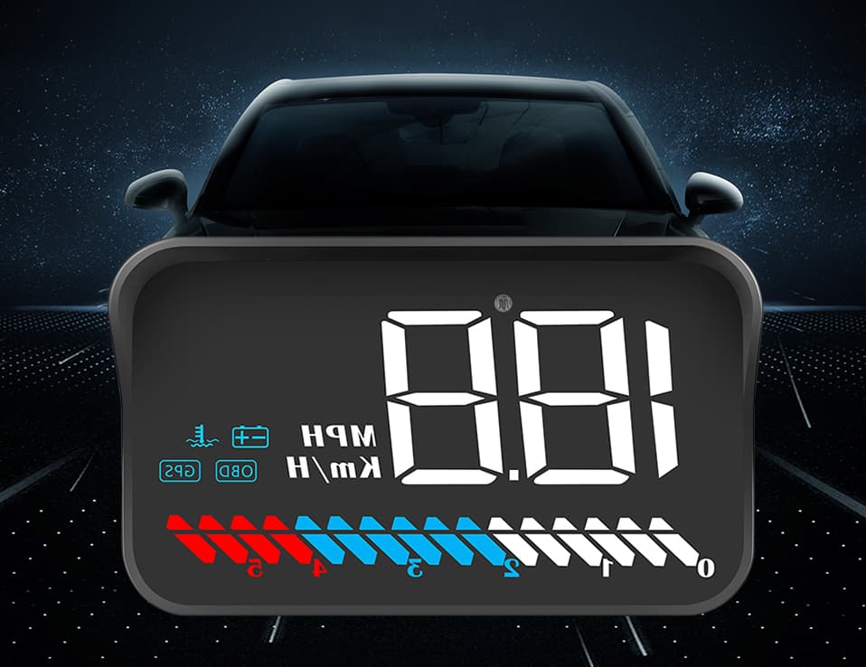 Wyświetlacz Head-Up Display M7 projektor HUD 3.5" do Twojego auta - OBD-2 + GPS
