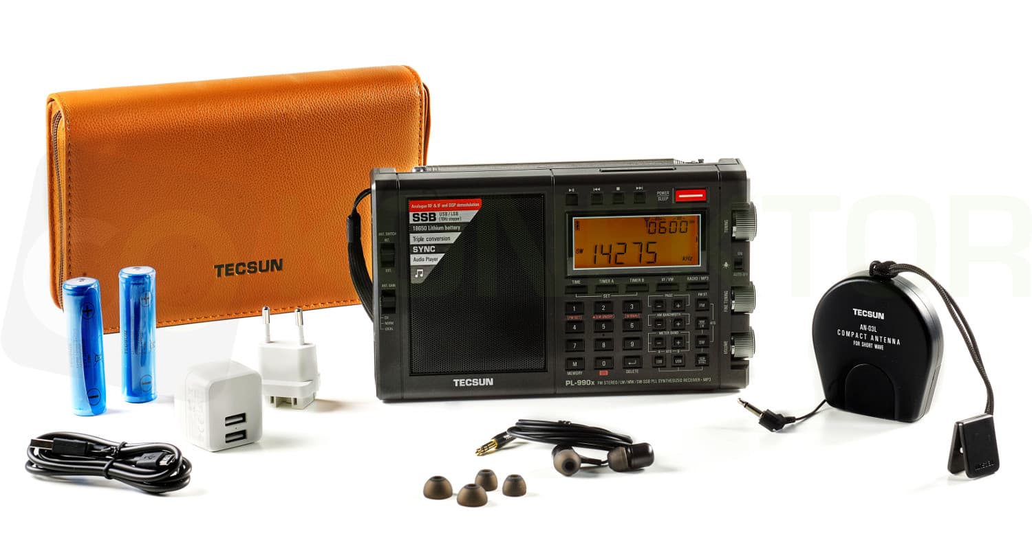 TECSUN PL-990x zaawansowany odbiornik globalny z bluetooth, SSB, DSP # ŚWIETNY DŹWIĘK # FM Stereo/MW/LW/SW odsłuch KF CB - pełna polska instrukcja obsługi