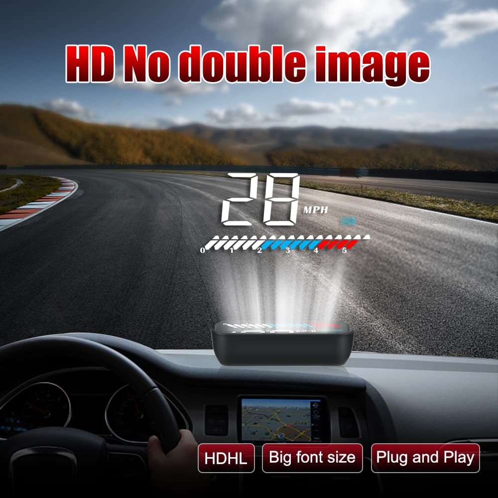 Wyświetlacz Head-Up Display M7 projektor HUD 3.5" do Twojego auta - OBD-2 + GPS