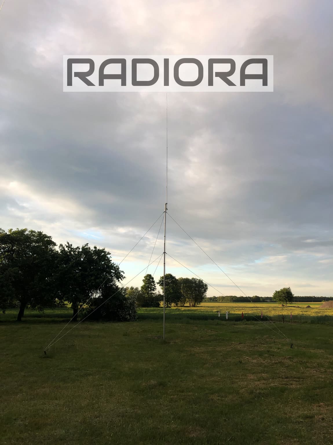 RADIORA GP-2040 aluminiowa antena KF 40m/20m 150W - długość 600cm - antena pionowa typu GP (3.5-52MHz z ATU)