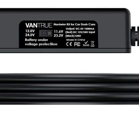 VANTRUE VP03 ACC zaawansowany moduł zasilania kamery samochodowej - adapter 12/24V do trybu parkingowego (hardwire kit)