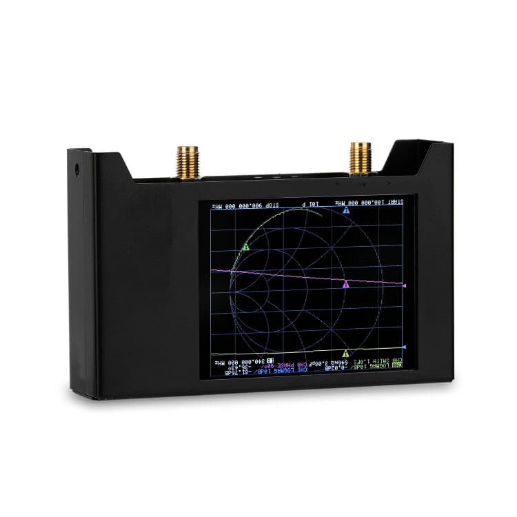 SAA2 NanoVNA analizator antenowy 50kHz - 3GHz (HF, VHF, UHF, LTE, WIFI 2.4GHz), dotykowy wyświetlacz 2.8", metalowa obudowa, etui