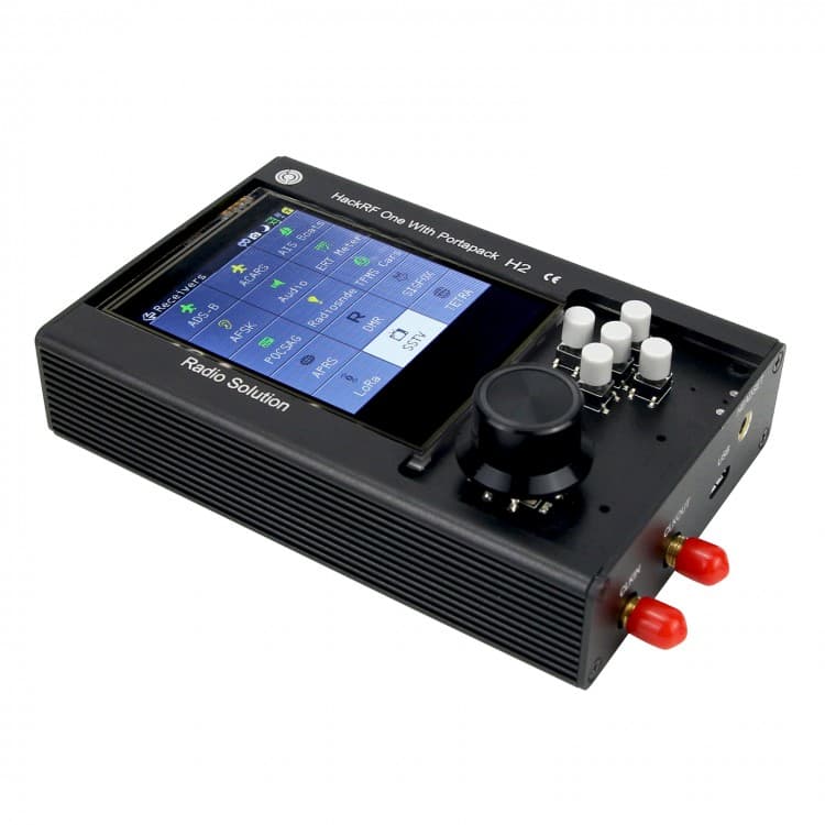 HackRF One + PortaPack H2 + 5 anten - odbiornik nadajnik SDR od 1 MHz do 6 GHz (złożony zestaw przenośny z kompletem anten, oprogramowanie Havoc)