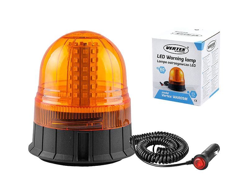Lampa ostrzegawcza LED - zasilanie 12/24V, magnes (tzw. kogut) LX71027