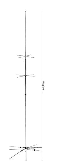 Diamond CP6S antena pionowa KF wielopasmowa 3.5~50MHz długość 460cm