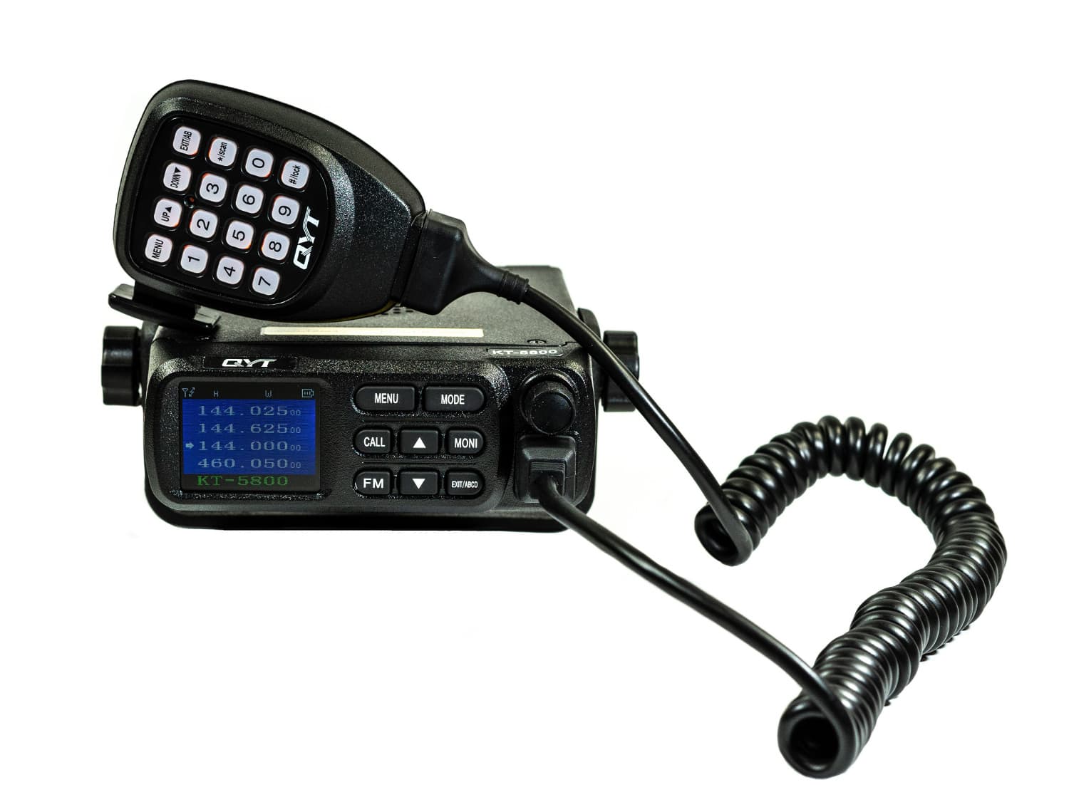 QYT KT-5800 EXPORT z QUAD WATCH 136-174/400-480MHz mini radiotelefon przewoźny VHF/UHF - moc 25W, zasilanie 12/24V