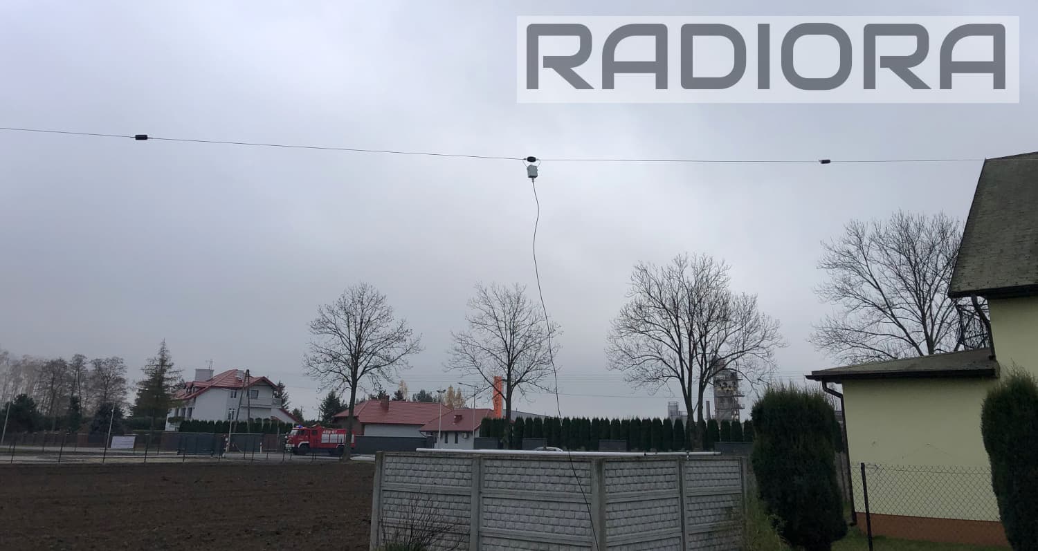 RADIORA DIPOL MINI 80 3.5MHz / 150W - ramiona 2 x 7m (łącznie 14m) - antena linkowa KF dipol 80m