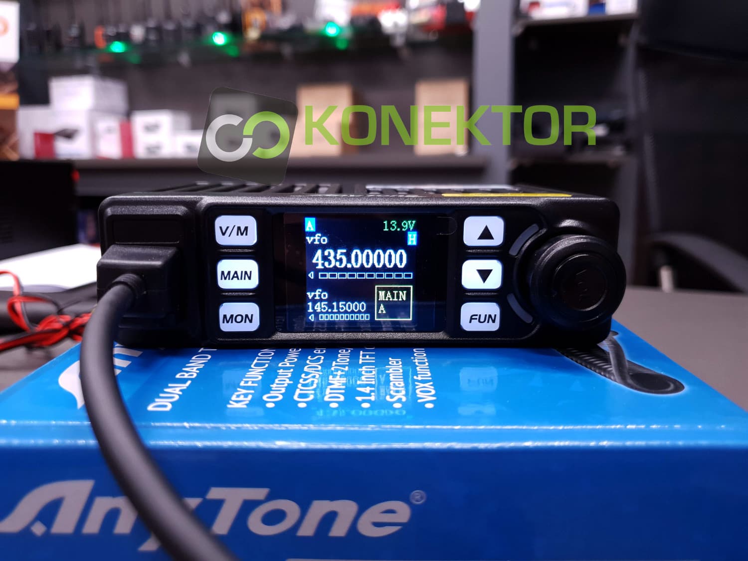 AnyTone AT-779UV nowoczesny ultrakompaktowy radiotelefon 20W VHF/UHF (136-174MHz, 400-490MHz) + polska instrukcja