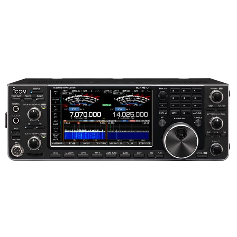 ICOM IC-7610 radiotelefon amatorski HF + 50MHz - analizator widma, dotykowy wyświetlacz - Made in Japan