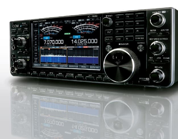 ICOM IC-7610 radiotelefon amatorski HF + 50MHz - analizator widma, dotykowy wyświetlacz - Made in Japan